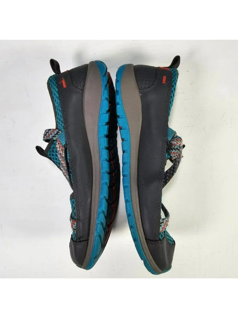 Chaco Odyssey Water Shoes Kids Sandals Junior Size 6 Gray Teal Blue J180285